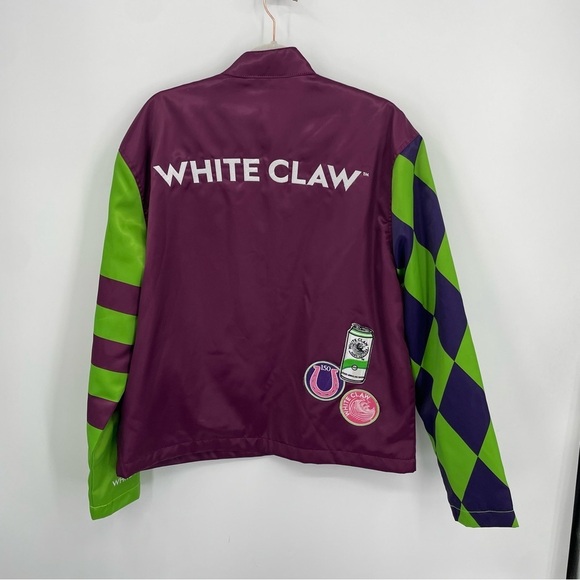 Homme + Femme x White Claw windbreaker claw breaker jacket purple green patches - Picture 7 of 10